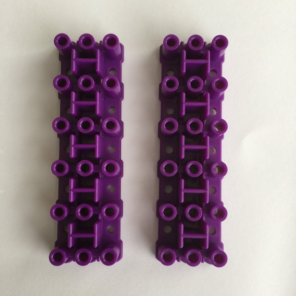 Rainbow Loom Six-pin Expansion Bases - Create wider, larger bracelets - Each pack includes 2 purple bases (R0064B)