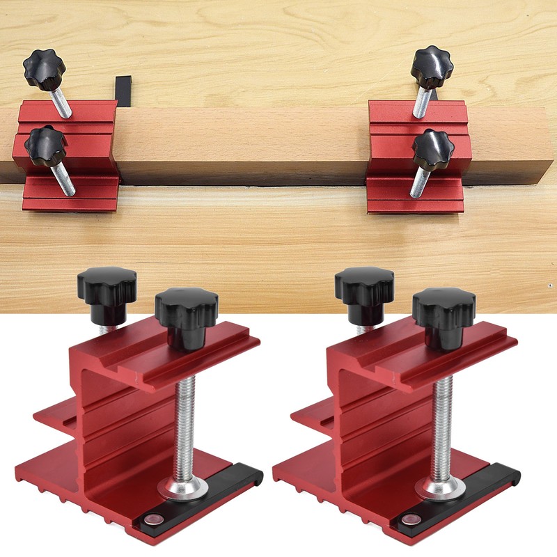 2Pcs Pocket Hole Jig Aluminum Alloy Anodized Woodwork Joint Angle