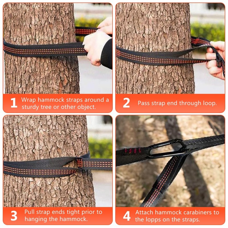 Vicloon 2pcs Hanging Rope, 2M Hammock Swing Straps Polyester String