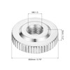 sourcing map 10Pcs M6 Knurled Thumb Nuts, Carbon Steel Round