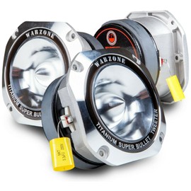 Gravity 2X WZ50TW 1500W Heavy Duty Titanium Super Tweeter Loud Speaker 4-Ohms - Pair (2 Pieces) for Car, Van, ATV, Motorcycle, and Competition