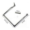 ANCLLO Universal Stainless Steel Motorcycle Saddlebag Side Support Bars Mounting
