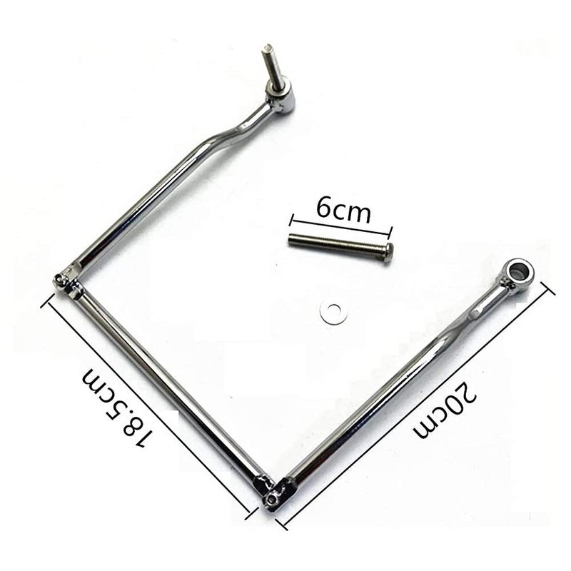 ANCLLO Universal Stainless Steel Motorcycle Saddlebag Side Support Bars Mounting