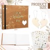 Rustic Wooden Wedding Guest Book Memory Book for Wedding Wooden