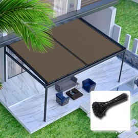 Shade SPEARE Square Shade Cloth 13' x 24' Brown 90% UV Protective Shade Cloth, Patio Pergola Cover Outdoor Awning Shade Cover with Grommet, Water Permeable and Breathable, We Can Customize Sizes