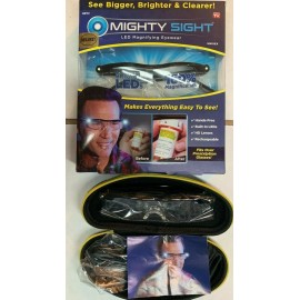 As Seen On TV Mighty Sight Magnifying Glasses with rechargeable LED Light & free Travel Case