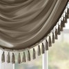 Madison Park Elena Waterfall Embellished Rod Pocket Valance, Faux Silk