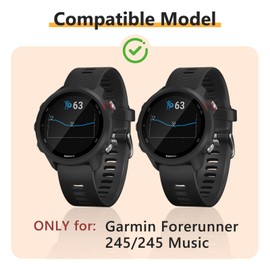 Kimiyaki 4 Pack Soft TPU Case for Garmin Forerunner 245/245 Music
