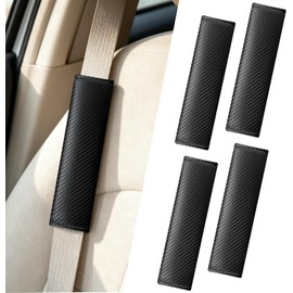 4 Almohadillas para Cinturón de Seguridad de Coche Fundas universales de seguridad, Suaves y Cómodas, Fundas Protectoras de Correa de Hombro para Cinturón de seguridad