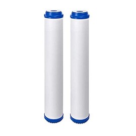 IPW Industries Inc. Premium 20" x 2.5" Whole House Coconut Shell Granular Activated Carbon (GAC) Water Filter Replacement Cartridge, 2 Pack