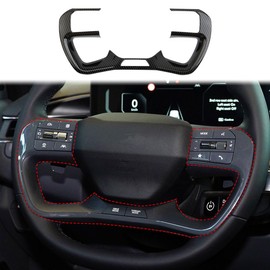 crosselec Carbon Fiber Interior Steering Wheel Trim Cover for 2024 KIA EV9