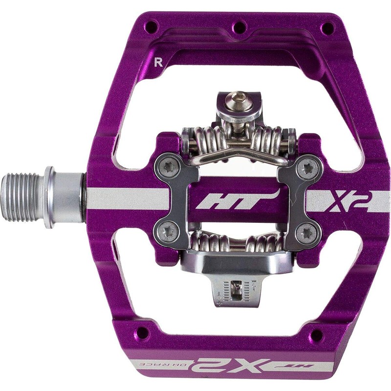 H.T. Enterprises HT Pedals X2 Clipless Platform Pedals, CrMo -