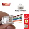 ITBEBE - Conectores RJ45 chapados en Oro (Cat5, Cat5e, 8P8C,