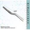 Lab Forceps Offset Bayonet Handle Tweezers with Fine Precision Serrated
