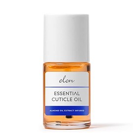 Elon Cuticle Oil for Nails w/Almond Oil Extract - Jojoba & Vitamin E - Softening & Hydrating Cuticles & Nails – Dermatologist Recommended – Bottle Size 0.5 oz