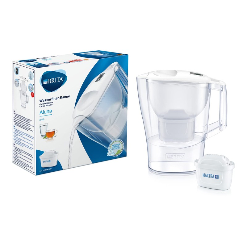 Brita Aluna White Wasserfilter mit Maxtra +, weiß