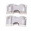 4Pcs Side Release Buckle 25x47mm Zinc Alloy Glossy Durable Wide