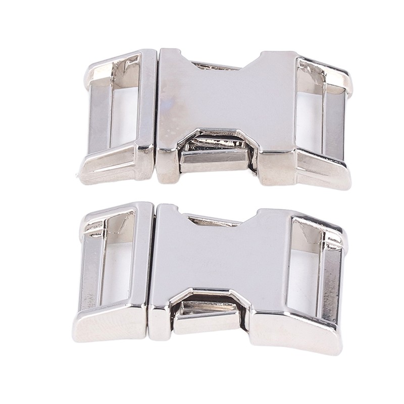 4Pcs Side Release Buckle 25x47mm Zinc Alloy Glossy Durable Wide