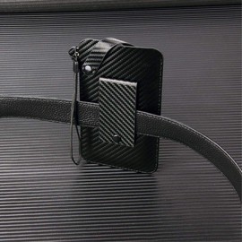 DFV mobile - Holder Ultra Lightweight Belt Case with Snap Fastener for Media-Droid Imperius Aero Slim MT7014 - Carbon Fibre
