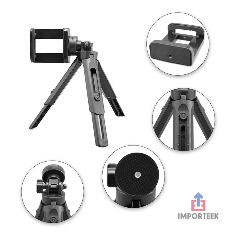 Importeek Soporte Tripie Celular Adaptador Base Camara Universal 360