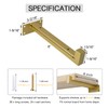 OVOV 6 Pack Gold Shelf Brackets 6 Inch Floating Shelf