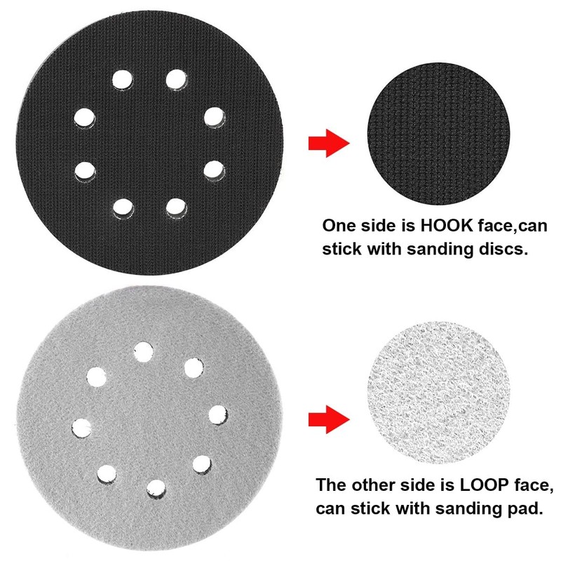 2 Pcs Hook and Loop Soft Sponge Cushion Buffing Backing