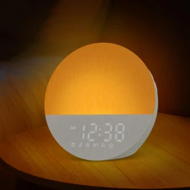 Sunrise Alarm Clock with Sound Machine: Sunlight Alarm Clock, Gradual Wake-up Light for Heavy Sleepers, Memory Function, Bluetooth - White Noise Machine with 30 Natural Soothing Sleep Sounds Therapy