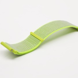 Gabb Watch Sport Band - Hook and Loop Smart Watch Replacement Strap, Breathable, Washable, Fits All Watches, Adjustable for Comfort and Durability (Flashlight Yellow)