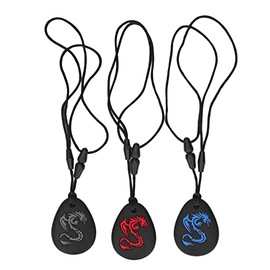 3 Piezas de Collar de Dentición para Bebés, Collar de Masticación Sensorial para Niños y Niñas                                                        