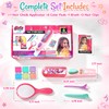 Hair Chalk Set for Girls, 6 Colour Pads with Applicator,