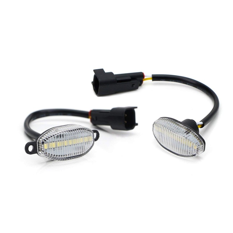 iJDMTOY Clear Lens 60-SMD LED Front Grille Running Lights and