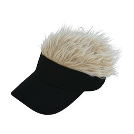 Light B-9 Men's Faux Hair Visors