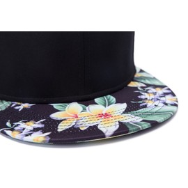 Quanhaigou Snapback Hat for Men Women,Hip Hop Style Colorful Flat Bill Hats Teens Adjustable Baseball Cap, Blue, One Size