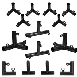 Aoneky 2 in Golf Frame Corner Kit for 10x10x20ft Practice Golf Cage Net