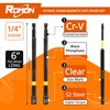 18-Piece Long Magnetic Nut Driver Set for Impact Drill, SAE