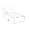 Sauder Harvey Park Twin Platform Bed, White Finish