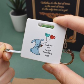 Azeeda 'Happy Mother's Day' Keyring Tape Measure/Spirit Level Tool (KM00042778)