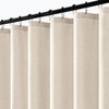 ANRODUO Extra Long Linen Shower Curtain, 108 Inch Long Heavy