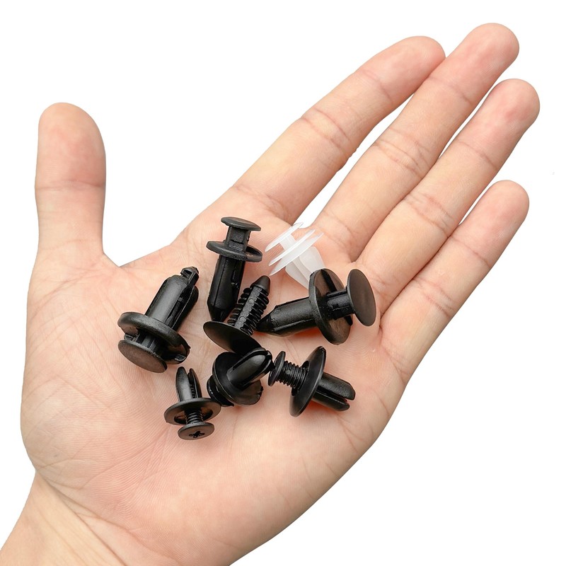 120 Pieces Plastic Car Retainer Clips,Nylon Car Fasteners Rivet Clips