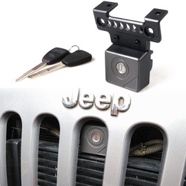 Sukemichi JK Hood Lock for Jeep Wrangler, Locking Hood Latches for Jeep Wrangler JK JKU 2007-2018, Anti-Theft, Eliminate Hood Flutter, Aluminum (for 2007-2018 Jeep Wrangler JK)