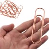 Paperclips Extra Grandes 10 Cm Revestimiento Oro Rosa
