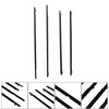 Thomletha Car Window Weatherstrip Moulding Trim Seal Belt 4Pcs Replacement