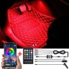 TABEN Car Footwell Lighting Kits, 64 Colours Multicoloured Atmosphere Light