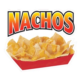 Nachos Concession Restaurant Food Truck Die-Cut Vinyl Sticker 10 inches