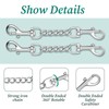 ElevateTech Metal Dog Collar Safety Clip 2 Pack Stainless Steel