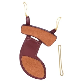 Jiayouy 4/4-4/3 Violin Shoulder & Chinrest Pad Brown Soft Comfortable Sheepskin Leather