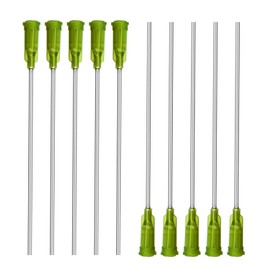10Pcs 14 Gauge Industrial Blunt Tip 4 Inch Dispensing Needle for Refilling Liquid Inks Adhesive Glue Oil - Blunt Tip Luer Lock