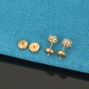 Flat Earring Backs for Droopy Ears, AKRUWELRY 4pcs Stainless Steel