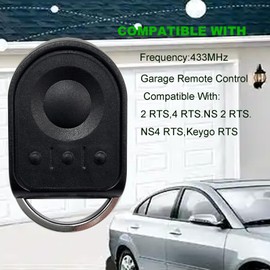 Garage Door Opener Compatible Handheld Transmitter Garage Door 433.42MHz 4-Channel Replacement Remote Control Compatible with 1841064 Kgo 4, Ktis NS 2/4, Ktis 2/4 Remote Control 1 Piece Radio Remote