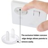 PandaEar Outlet Plug Covers(52 Pack) Clear Child Proof Electrical Protector